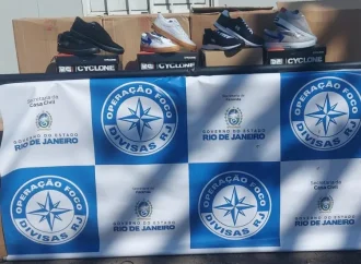 Mais de mil pares de sapatos com indícios de falsificação são apreendidos em Levy Gasparian