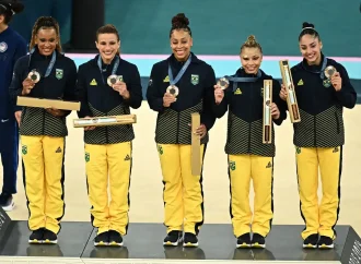 Meninas do Brasil ganham bronze na ginástica por equipe