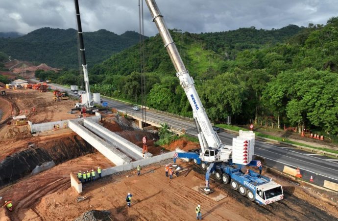 Vigas dos novos viadutos da Serra das Araras serão lançadas nesta sexta-feira pela CCR RioSP