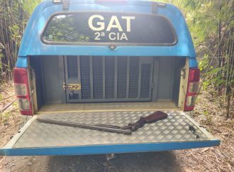 Apreensão de arma em área de mata é registrada pela PM em Miguel Pereira