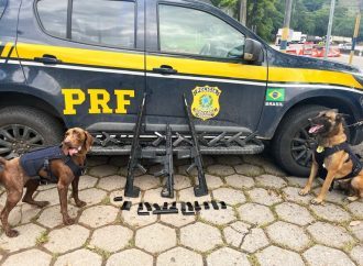 PRF apreende fuzis e pistolas na rodovia em Piraí