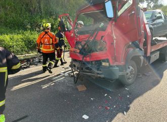 Acidente no km 236 da Dutra, em Piraí deixa três feridos