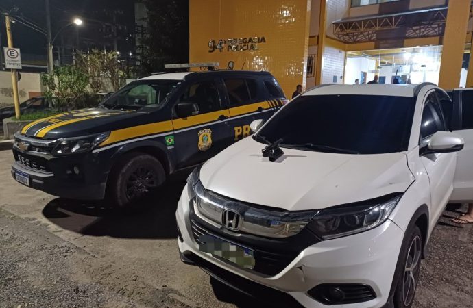 PRF recupera carro clonado em Piraí e apreende arma e aves silvestres