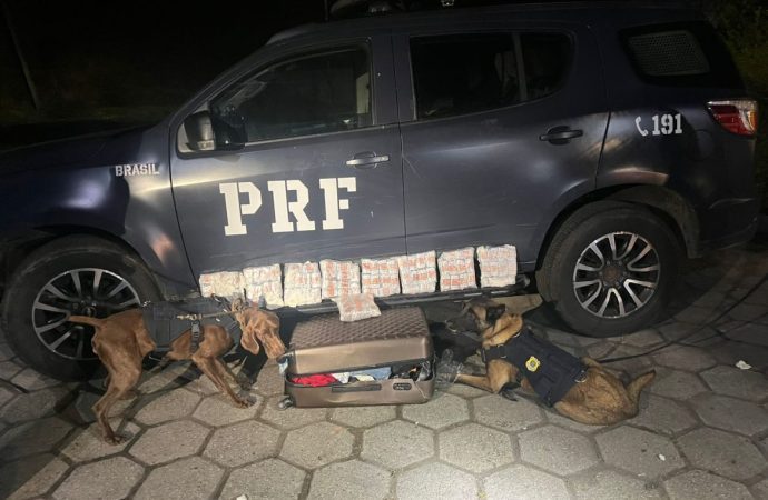 PRF localiza cerca de dez quilos de haxixe na Via Dutra, em Piraí