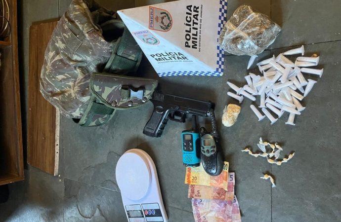 Operação em Três Rios apreende drogas e prende suspeitos em ação do 38º BPM
