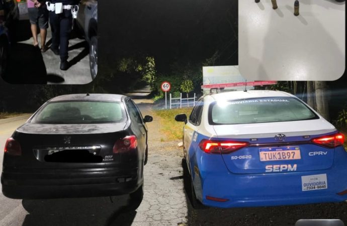 CPRV apreende arma e detém motorista durante blitz em Piraí