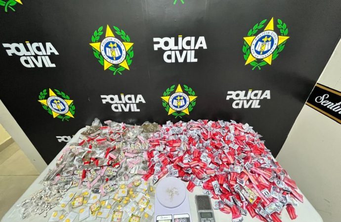 Polícia Civil prende mulher por tráfico, associação para o tráfico e homicídio em Volta Redonda