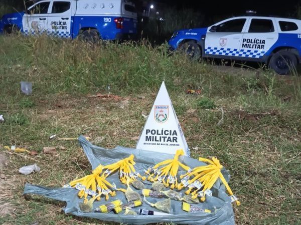 PM apreende drogas durante ação no bairro Santa Josefa, em Paraíba do Sul