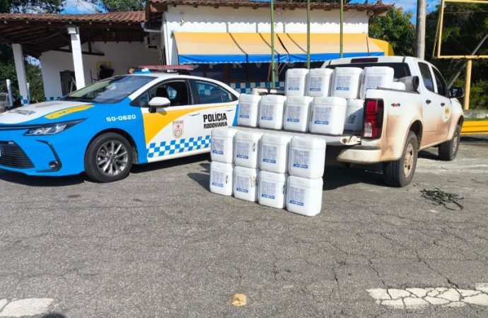 CPTran flagra transporte irregular de produto perigoso em Piraí