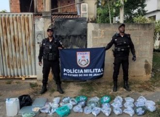 PM apreende mais de 3,4 kg de drogas e desmantela ponto de preparação de entorpecentes em Três Rios